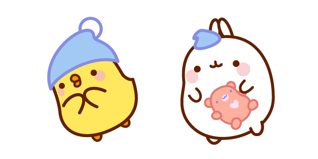 Kawaii Molang and Piu Piu Sleep Time