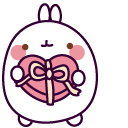 Molang and Gift for Valentine's Day cursor