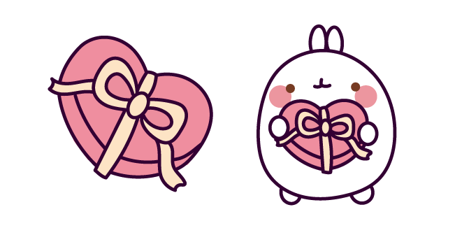Molang and Gift for Valentine's Day