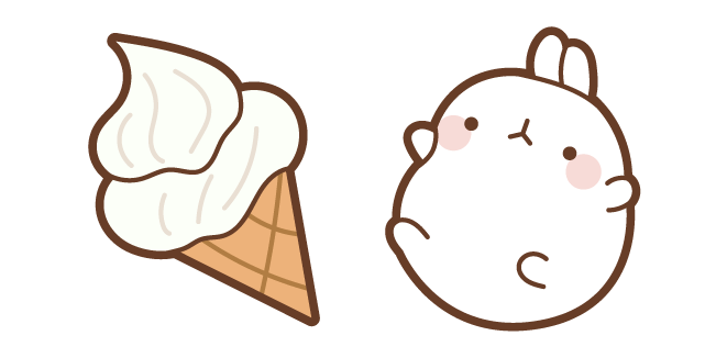 Molang and Ice Cream