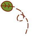 Molang and Leaf pointer