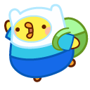 Molang and Piu Piu as Adventure Time Jake and Finn pointer