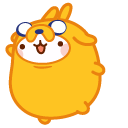 Molang and Piu Piu as Adventure Time Jake and Finn cursor