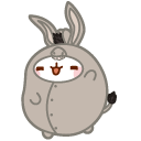 Molang and Piu Piu in Donkey and Shrek Costumes cursor