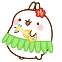 Molang and Piu Piu in Hawaii Costumes cursor