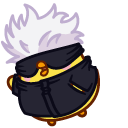 Molang and Piu Piu in Jujutsu Sorcerer Outfits pointer