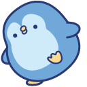 Molang and Piu Piu in Penguin Costumes pointer