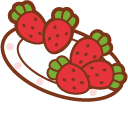 Molang and Strawberry pointer