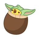 Molang Mandalorian and Piu Piu Baby Yoda pointer