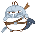 Molang Mandalorian and Piu Piu Baby Yoda cursor