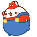 Molang Mario and Piu Piu Super Mushroom cursor