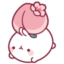 Molang Playing with a Peach cursor