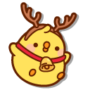 Molang Santa Claus and Piu Piu Deer pointer