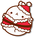 Molang Santa Claus and Piu Piu Deer cursor