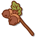 Molang Squirrel with Acorns pointer