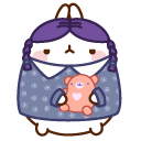 Molang Wednesday and Piu Piu Pugsley cursor