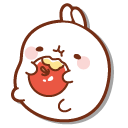 Molang with an Apple cursor