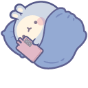 Sleepy Molang with a Phone cursor