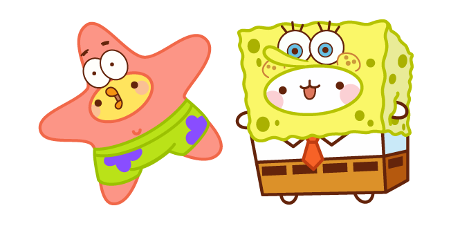 SpongeBob Molang and Patrick Piu Piu