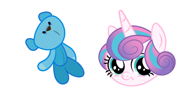 My Little Pony Baby Flurry Heart and Blue Bear