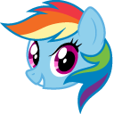 My Little Pony Rainbow Dash and Book cursor