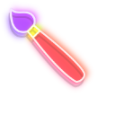 Colorful Brush and Palette Neon pointer