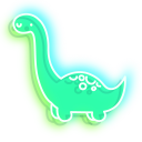Green Dino Neon pointer
