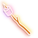 Marshmallow Stick and Bonfire Neon pointer