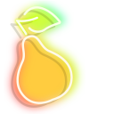 Neon Autumn Leaflet and Pear cursor