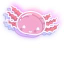 Neon Axolotl cursor