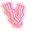 Neon Bacon and Egg pointer