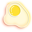 Neon Bacon and Egg cursor