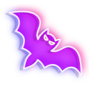Neon Bat and Jack-o'-Lantern pointer