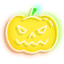 Neon Bat and Jack-o'-Lantern cursor