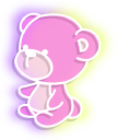 Neon Bear Pink Toy pointer