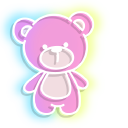 Neon Bear Pink Toy cursor