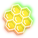 Neon Bee and Honeycomb cursor