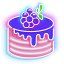 Neon Blackberry and Cake cursor
