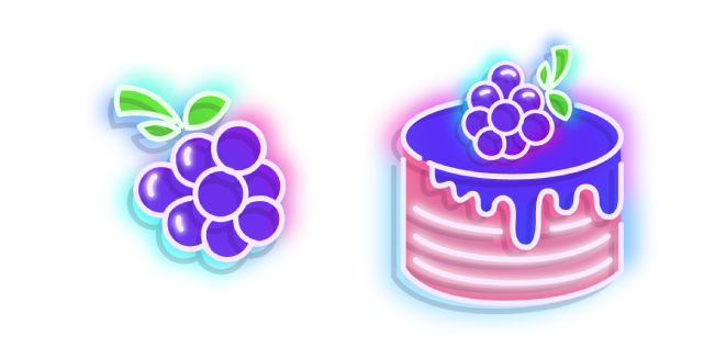 Neon Blackberry and Cake
