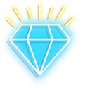 Neon Blue Diamond cursor