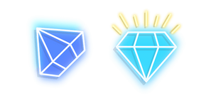 Neon Blue Diamond