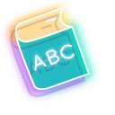 Neon Book and Backpack pointer