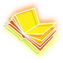 Neon Book and Tea pointer