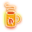 Neon Book and Tea cursor