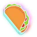 Neon Bubble Tea and Taco cursor