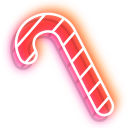 Neon Candy Cane and Bell pointer