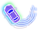 Neon Car and Wheel pointer