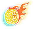 Neon Car and Wheel cursor