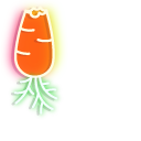 Neon Carrot cursor