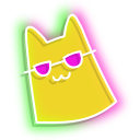 Neon Cat in Sunglasses pointer